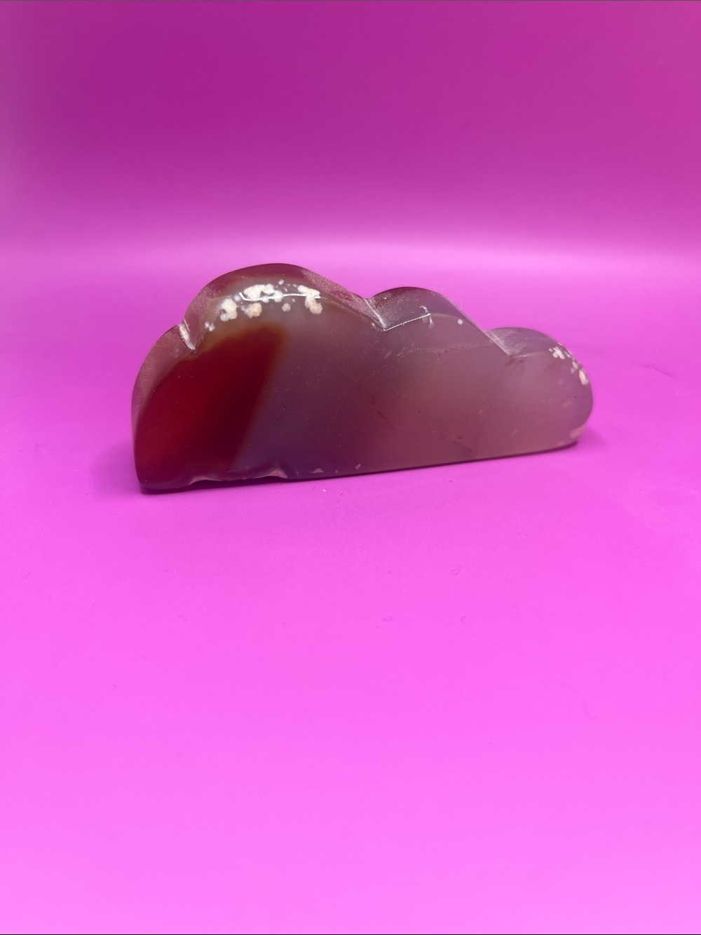 Handcrafted Brown Flower Agate Cloud Accent - Decorative